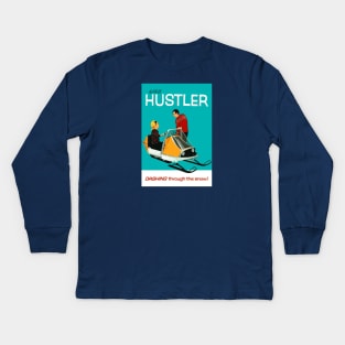 Hustler Snowmobile Kids Long Sleeve T-Shirt